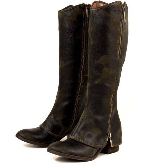 Donald J Pliner Devi Vintage Brown Suede Knee High Boots
